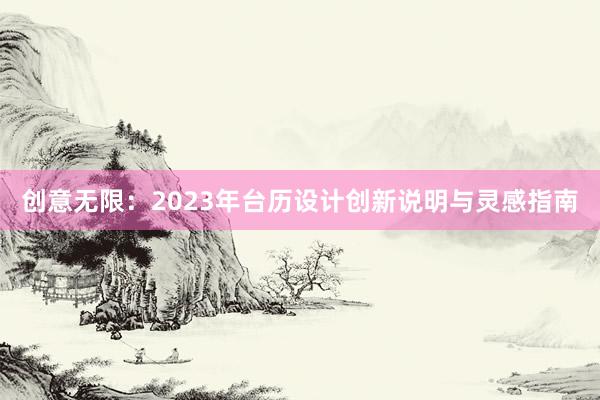 创意无限：2023年台历设计创新说明与灵感指南